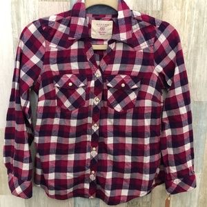 SONOMA Western Cow
Girl Plaid Pearl Snap Shirt - NWT's